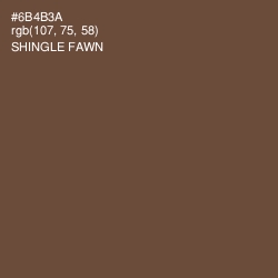 #6B4B3A - Shingle Fawn Color Image